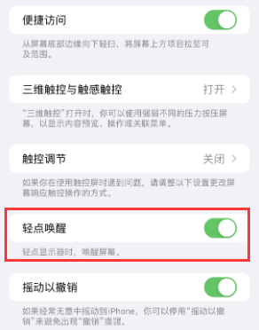 漳浦苹果授权维修站分享iPhone轻点无法唤醒怎么办