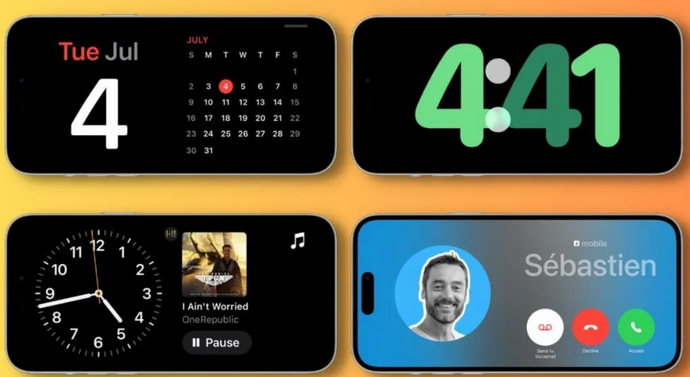漳浦苹果手机维修分享iOS17横屏充电待机显示有什么好处 