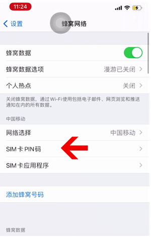 漳浦苹果14维修网分享如何给iPhone14的SIM卡设置密码 