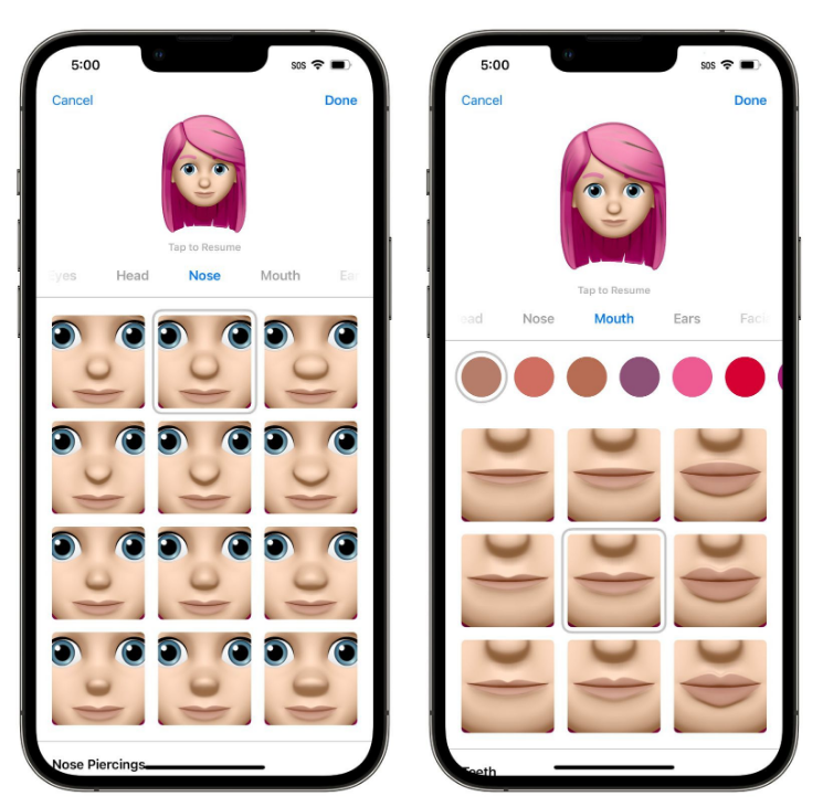 漳浦苹果手机维修分享​iOS 16中的拟我表情有了哪些变化和升级 